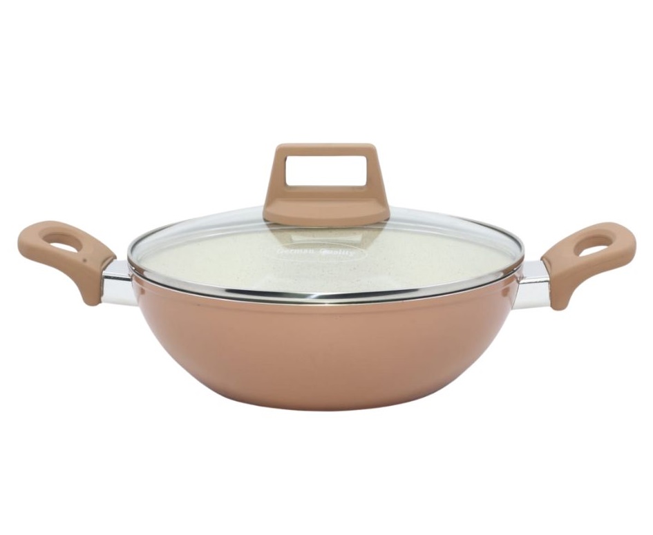 Picture of Prestiege INDUCTION Karai with Glass Cover 26 CM (MULTIPLE COLOR) Multicolor