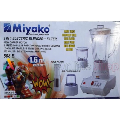 Picture of Miyako Blender with juicer Filter | Capacity : 1.6 Litre | Model : 508 B 