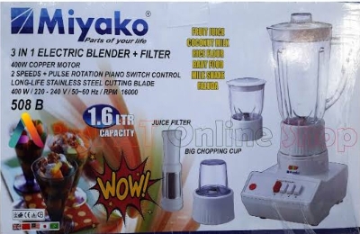 Picture of Miyako Blender with juicer Filter | Capacity : 1.6 Litre | Model : 508 B 