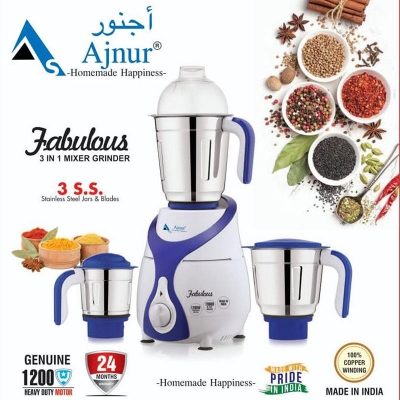 Picture of 1200 Watts Ajnur Fabulous Blender Plus Mixer Grinder Multicolor