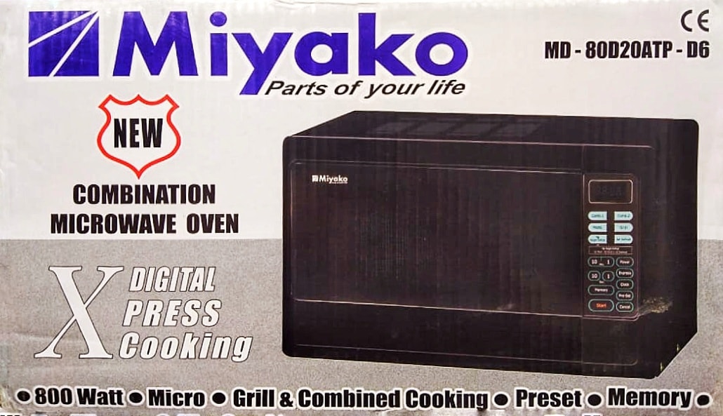 Picture of Miyako 20L Microwave Oven D6 Model Kitchen Appliance Multicolor