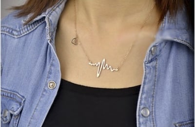 Picture of HardShape Simple Pearl Chain Necklace Women Fashion - Gold