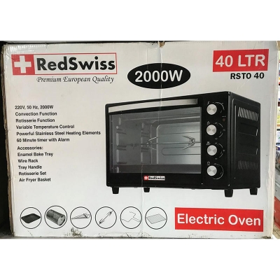 Picture of Red Swiss Brand Electric Oven 2000W 40 Liter with Multifunction Oven Mixed-RSTO40