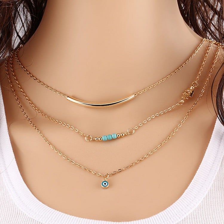 Picture of Steel New Stylish Client Necklace for Ladies