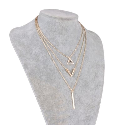 Picture of Simple Stylish Triboz Necklace for Women - Gold