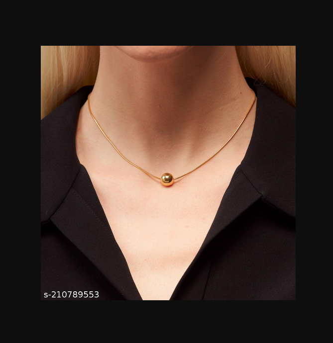 Picture of Fashion Trend Elegant Exquisite Pearl Clavicle Necklace Ladies Senior Jewelry Birthday Party Gift - Gold