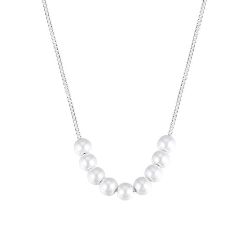 Picture of Stylish Short Women's Necklace New Fashion Jewelry Accessory - White