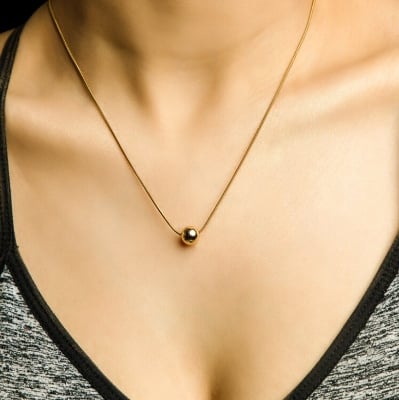 Picture of Korean Pearl Chopsticks Necklace Ins Girl New Fashion Women - Gold