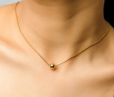 Picture of Korean Pearl Chopsticks Necklace Ins Girl New Fashion Women - Gold