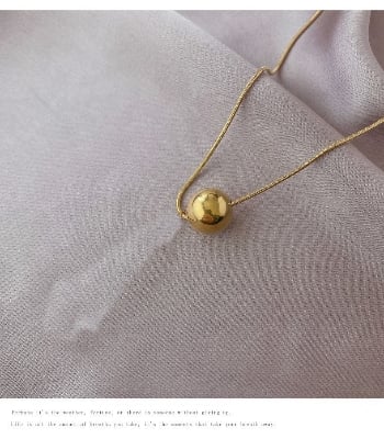 Picture of Single Pearl Necklace For Woman - Gold