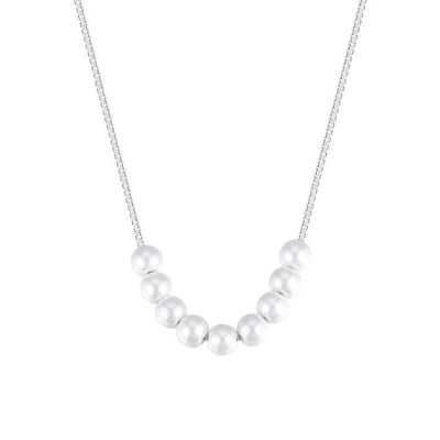 Picture of Korean Elegant Pearl Necklace Women's Jewelry Fashion Accessory - Gold