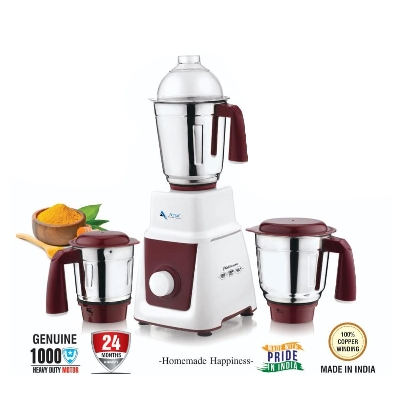 Picture of High Quality - 1000 Watts Plus Mixer Grinder - 3 SS Jar - 1 