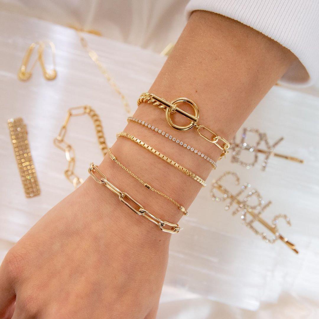 Picture of Korean Fashion Crystal Charm Bracelets Adjustable Bracelet Jewelry Accessories for Women - Gold