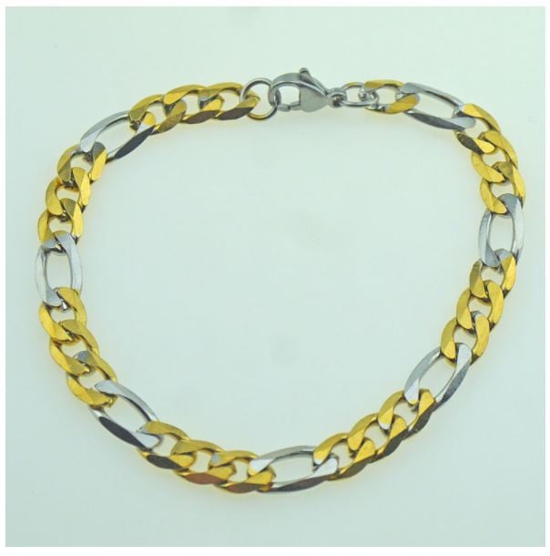 Picture of Men's Silver Flat Curb Chain Bracelet