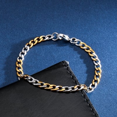 Picture of Stainless Steel Chain Bracelets For Man