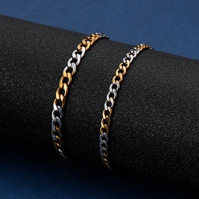 Picture of Stainless Steel Chain Bracelets For Man
