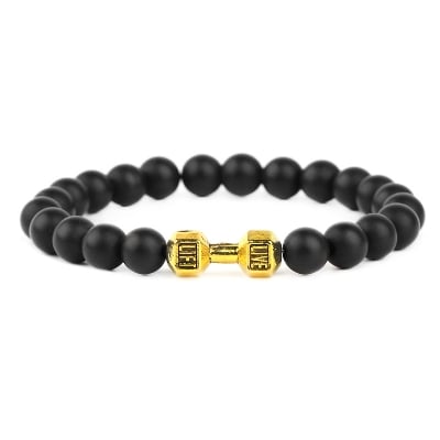 Picture of Men/Women Dumbbell 1.9cm*0.7cm 20CM Style Bracelet - Dumbell Golden