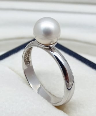 Picture of Pearl Ring Index Finger Ring Female Fashion Personality Element Circle Simple Student Rings For Women