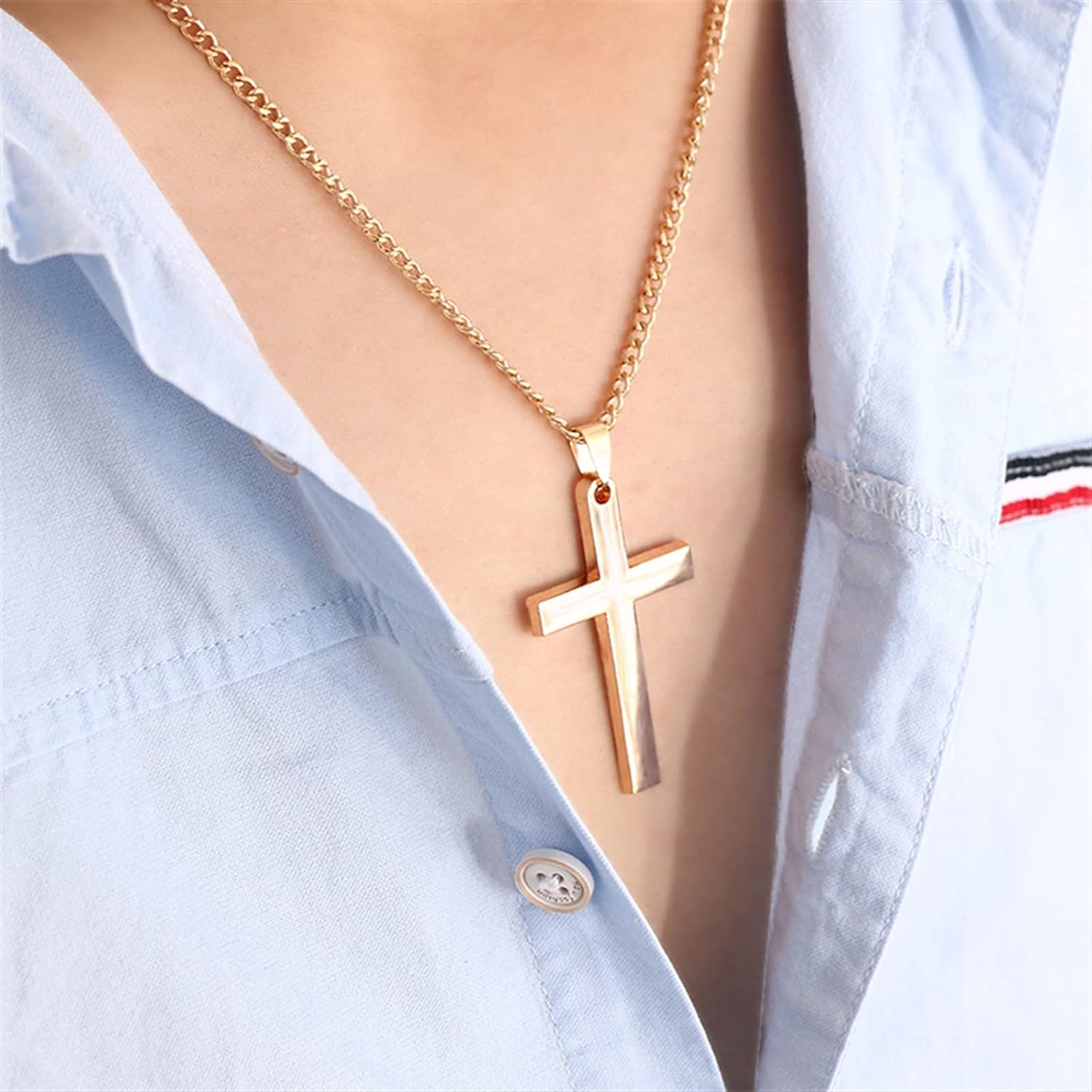 Picture of Necklaces Vintage Gothic Pendant Cross Necklace Cool Street Style Necklace Men's Women Necklace Necklace Punk Jewelry