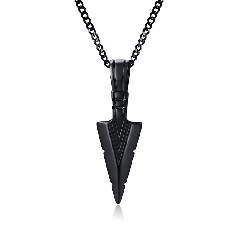 Picture of Boys Cool Spearpoint Arrowhead Chain Necklace Set