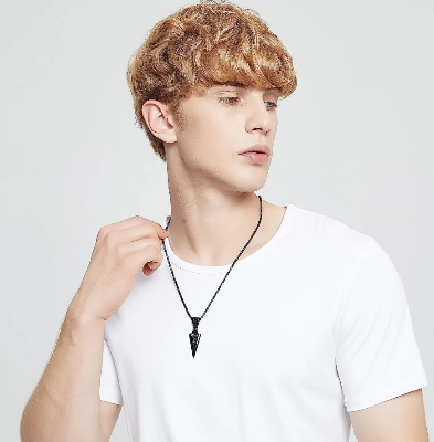 Picture of Boys Cool Spearpoint Arrowhead Chain Necklace Set