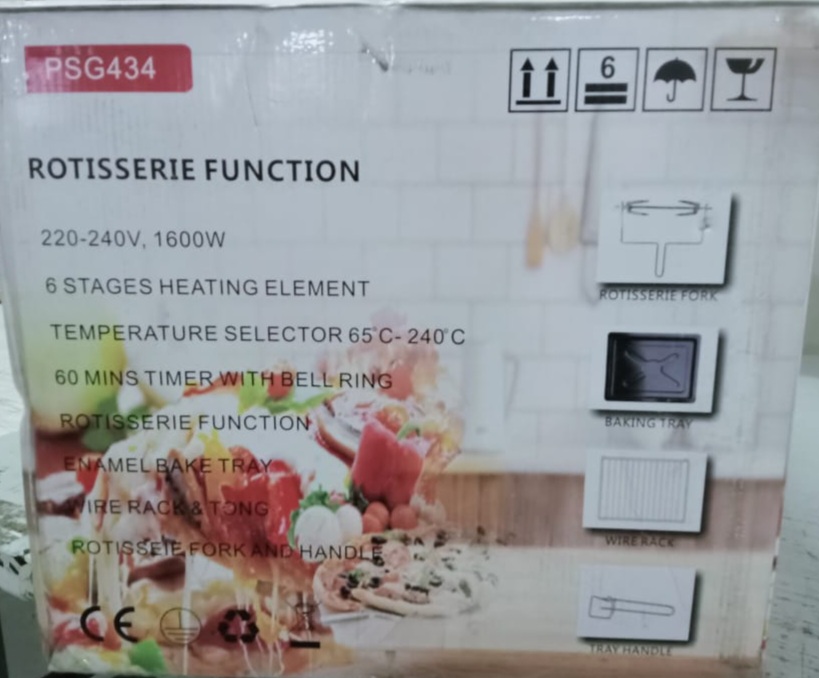Picture of 34 Liter Prestige Electric Oven Mixed
