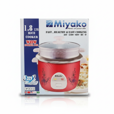 Picture of Miyako 1.8 LTR Double Pot Rice Cooker ASL-2180 Multicolor