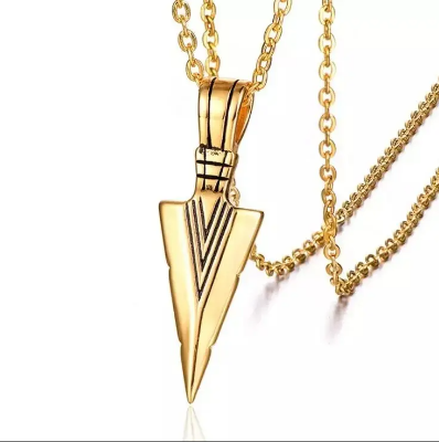 Picture of Boys Cool Spearpoint Arrowhead Chain Necklace Set