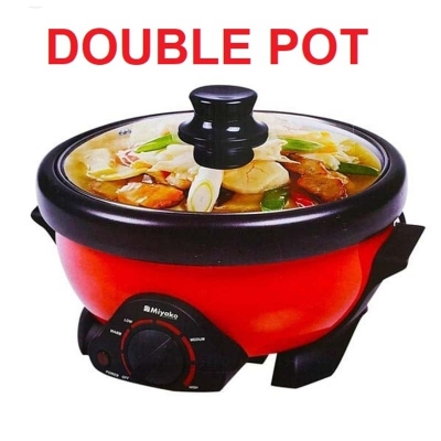 Picture of 4 Liter Miyako MC-350D Full Automatic Multi Cooker, Electric curry cooker with Removable nonstick pan cooking and warming system 350D-DOUBLEPOT
