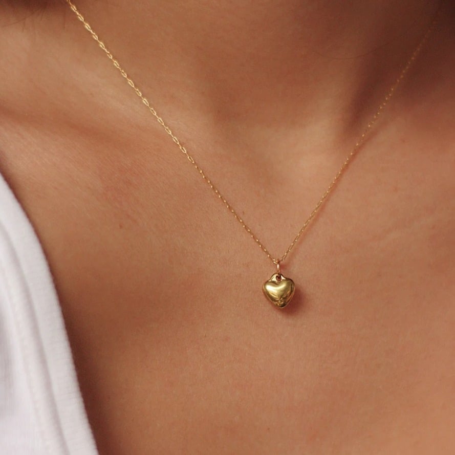 Picture of Classic Shiny Zircon Heartbeat Necklace Jewelry Accessory - Gold