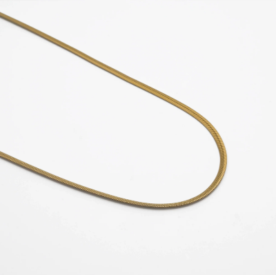 Picture of Fashionable Plated Stainless Steel Necklace For Woman - Gold