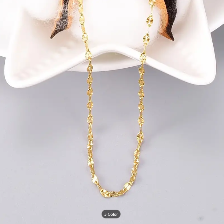 Picture of Fashion Necklace Clavicle Sweet Cool Simple Necklace For Women - Gold