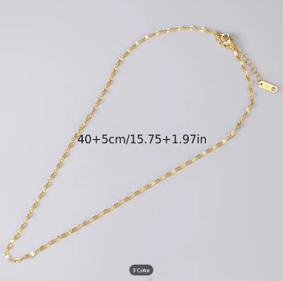 Picture of Fashion Jewellery Stylish Necklace For Women and Girls - Gold