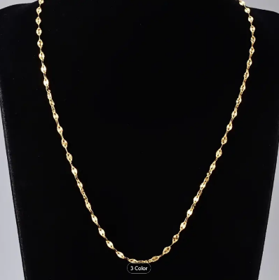 Picture of Fashion Jewellery Stylish Necklace For Women and Girls - Gold