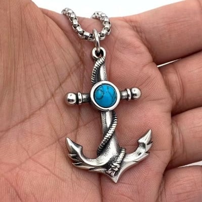 Picture of Hip-hop Style Sweater Chain, Retro Feather Wing Shape Necklace For Men