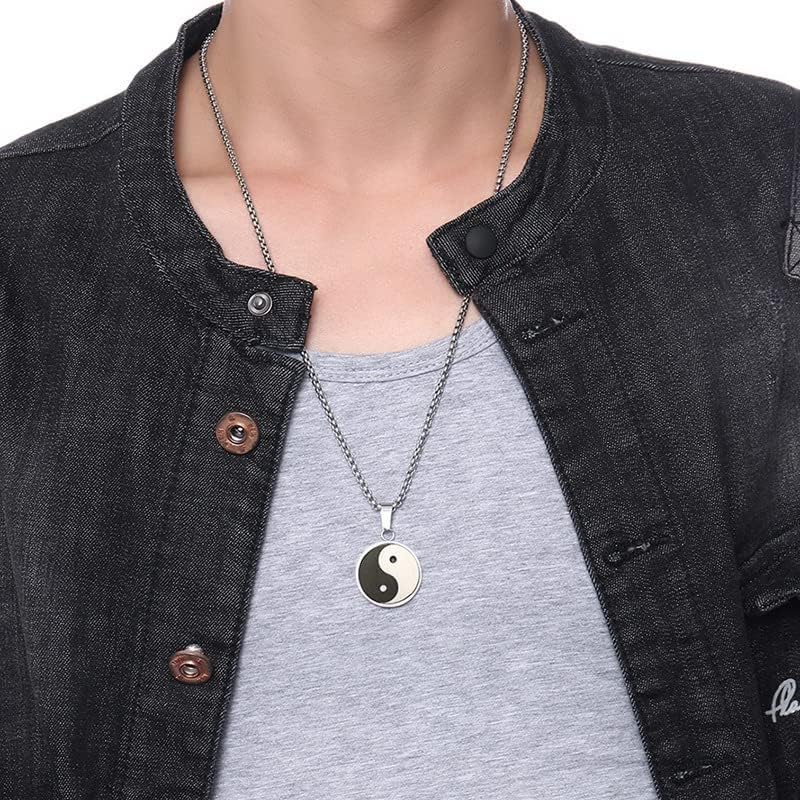 Picture of Fashionable New Stylish Steel Necklace For Men- Penguin Locket - Silver
