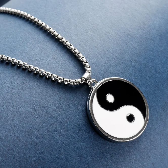 Picture of Fashionable New Stylish Steel Necklace For Men- Penguin Locket - Silver