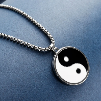 Picture of Fashionable New Stylish Steel Necklace For Men- Penguin Locket - Silver