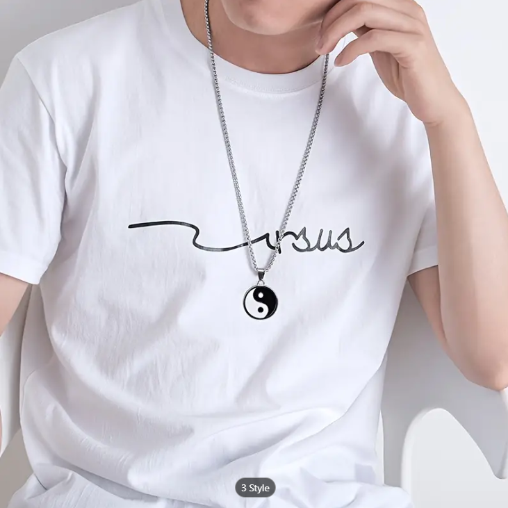 Picture of Fashionable New Stylish Steel Necklace For Men- Penguin Locket - Silver