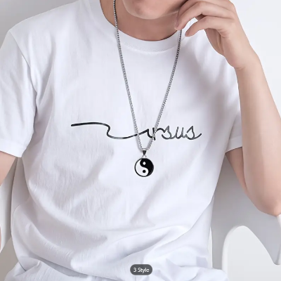 Picture of Fashionable New Stylish Steel Necklace For Men- Penguin Locket - Silver