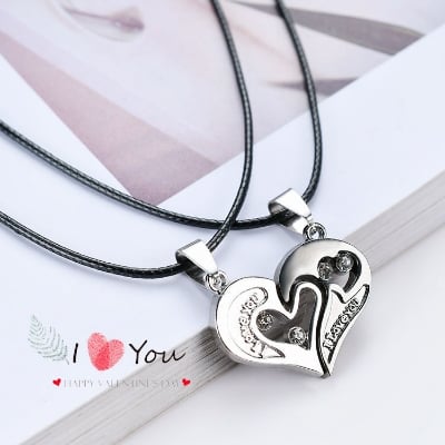 Picture of New Love Heart Shape Kocket for Couple Gift - Chain