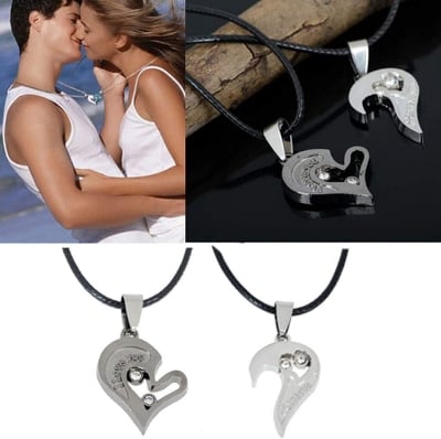 Picture of New Love Heart Shape Kocket for Couple Gift - Chain