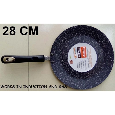 Picture of Prestiege Granite Coated Ruti Tawa 28CM (INDUCTION) Grey