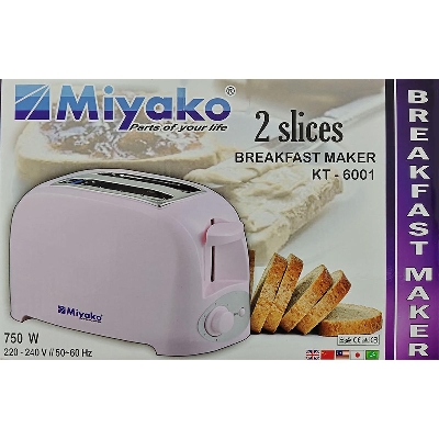 Picture of Miyako 2 Slice Bread Toaster KT-6001 Multicolor
