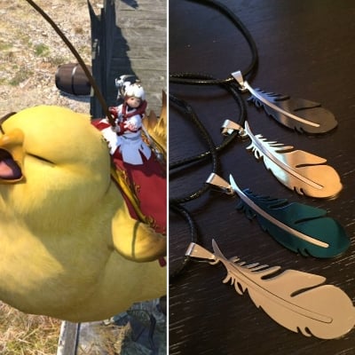Picture of Men's Necklace - Men's feather Necklace - Men's Silver Necklace - Men's Leather Necklace - Men's Jewelry - Men's Gift - Boyfriend Gift - Silver, 