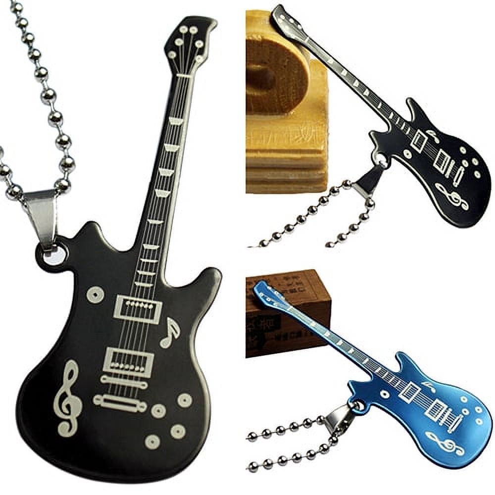 Picture of Fashion Guitar Necklace, Chain And bail Choice