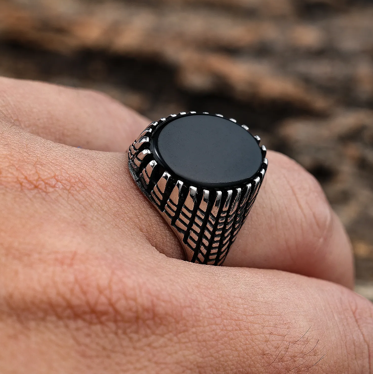 Picture of Men's Stainless Steel Finger Ring - Silver