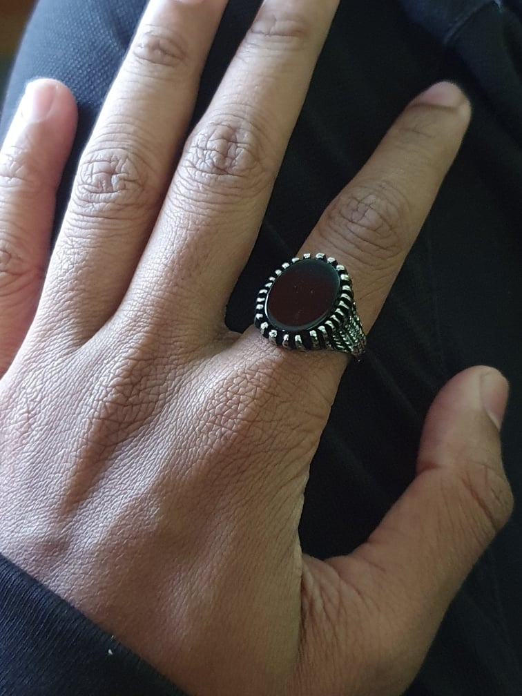 Picture of Men's Stainless Steel Finger Ring - Silver