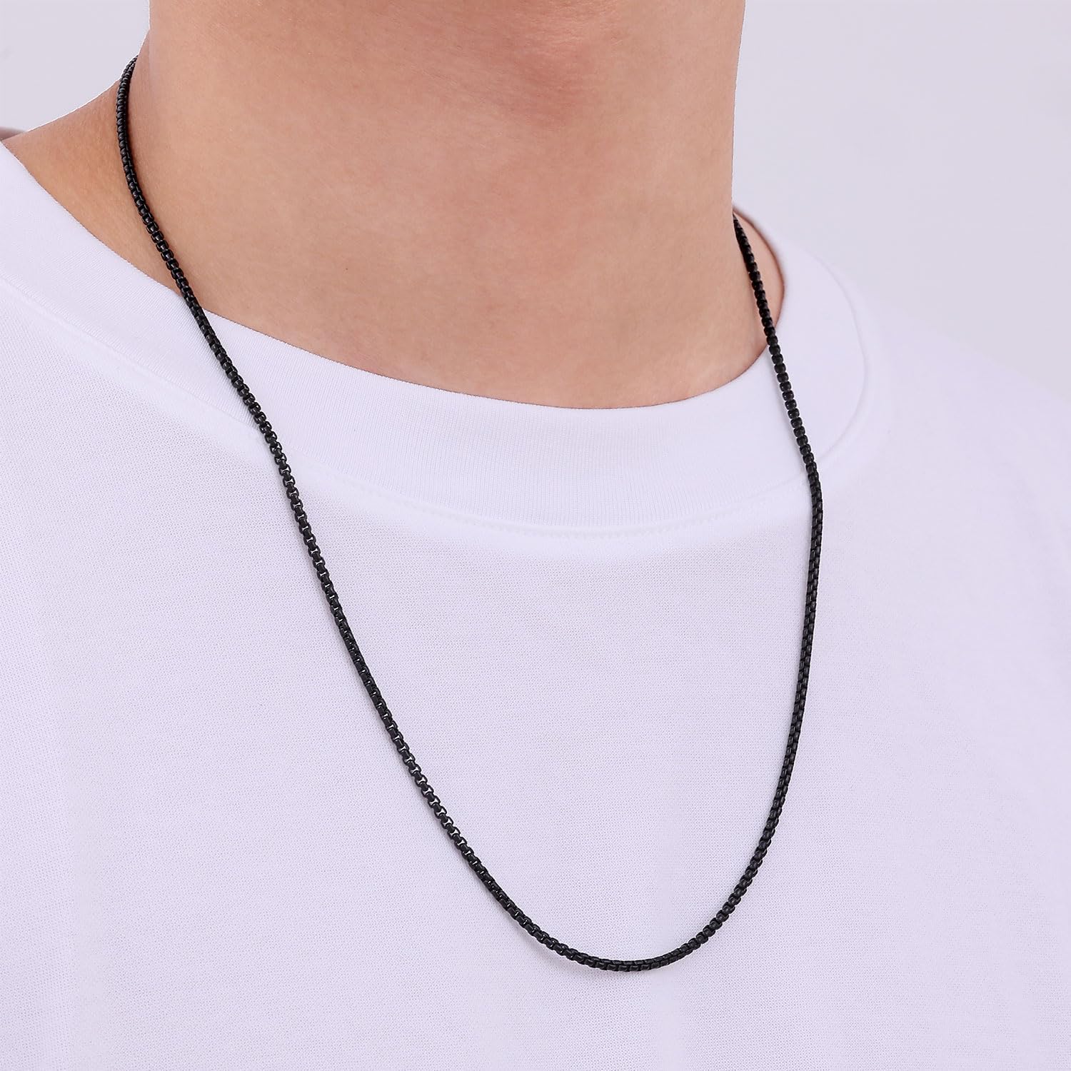 Picture of Stainless Steel Chain for Men-Men's Fashion - Black