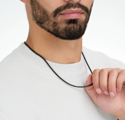 Picture of Round Box Link Stainless Steel Necklace Chain For Men Round Box Chain